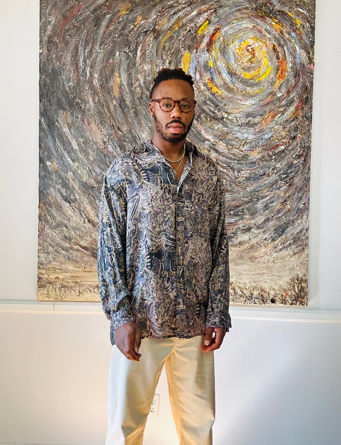 Multicolor Button-Up