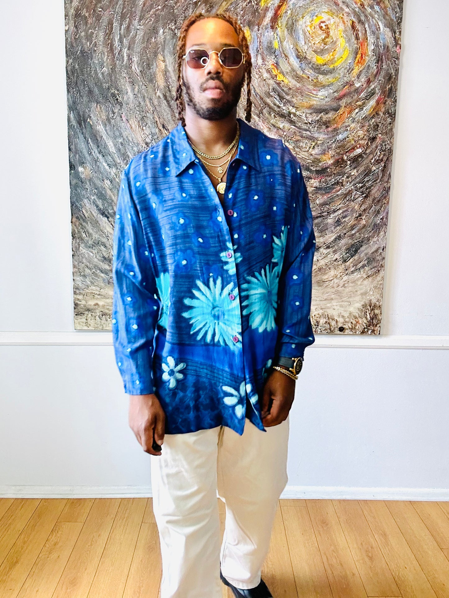 Floral Button-Up