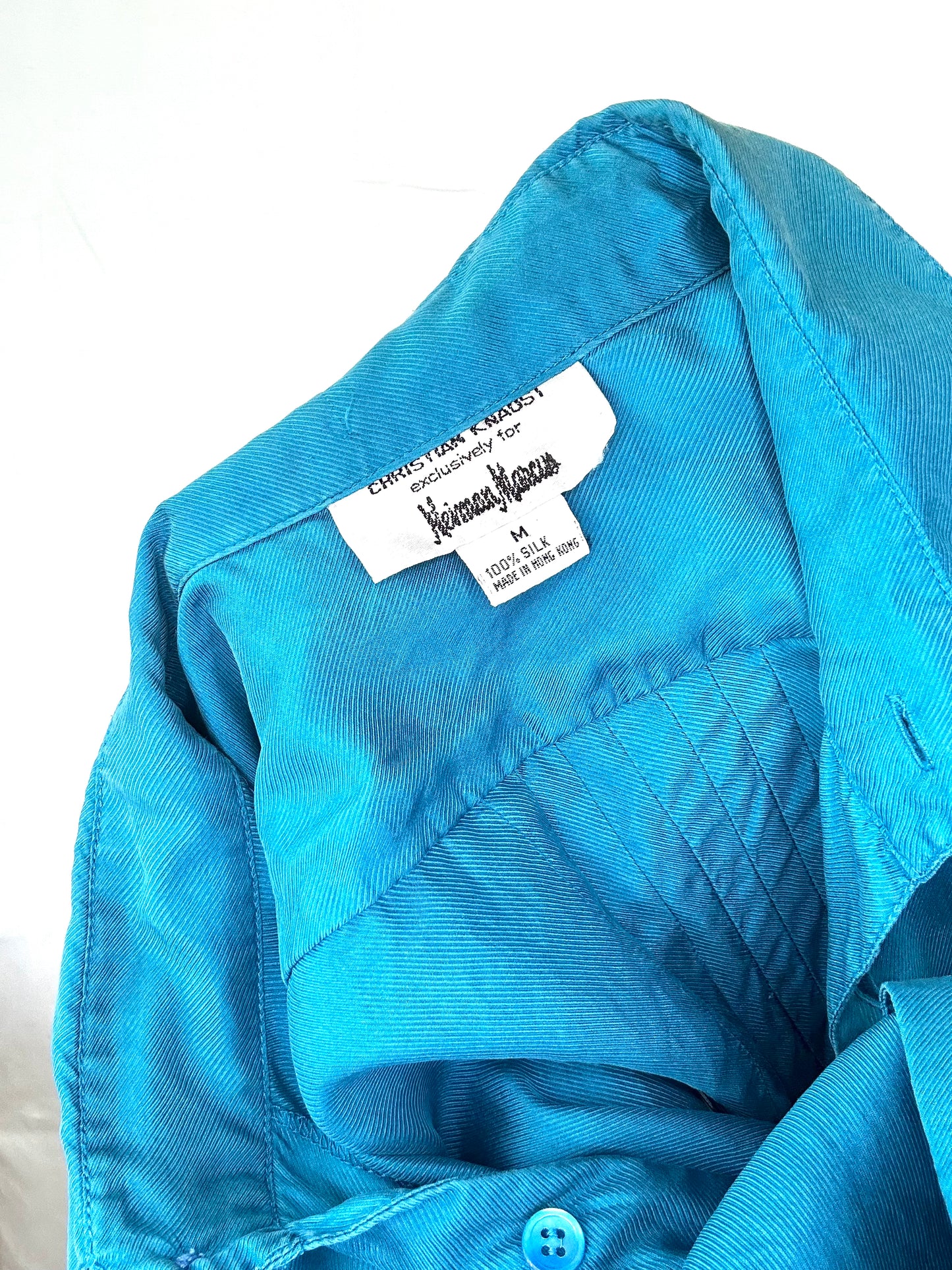 Neiman Marcus Silk Button-Up