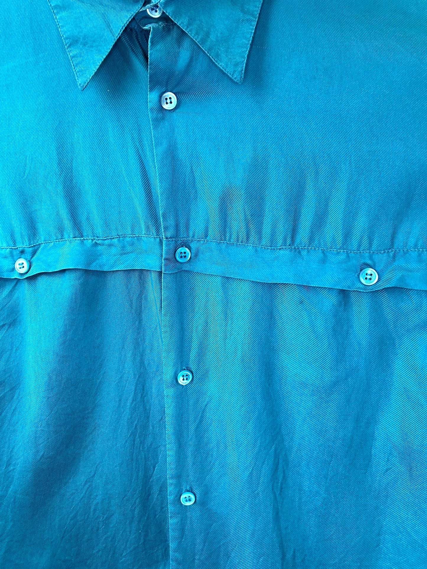 Neiman Marcus Silk Button-Up
