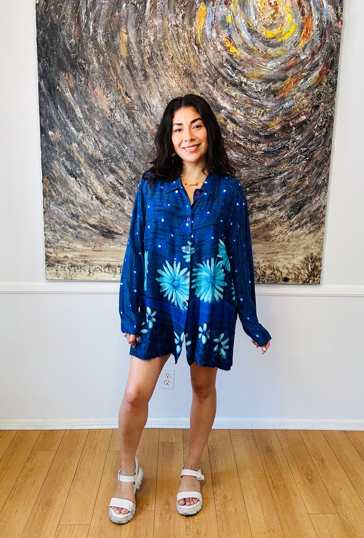Floral Button-Up