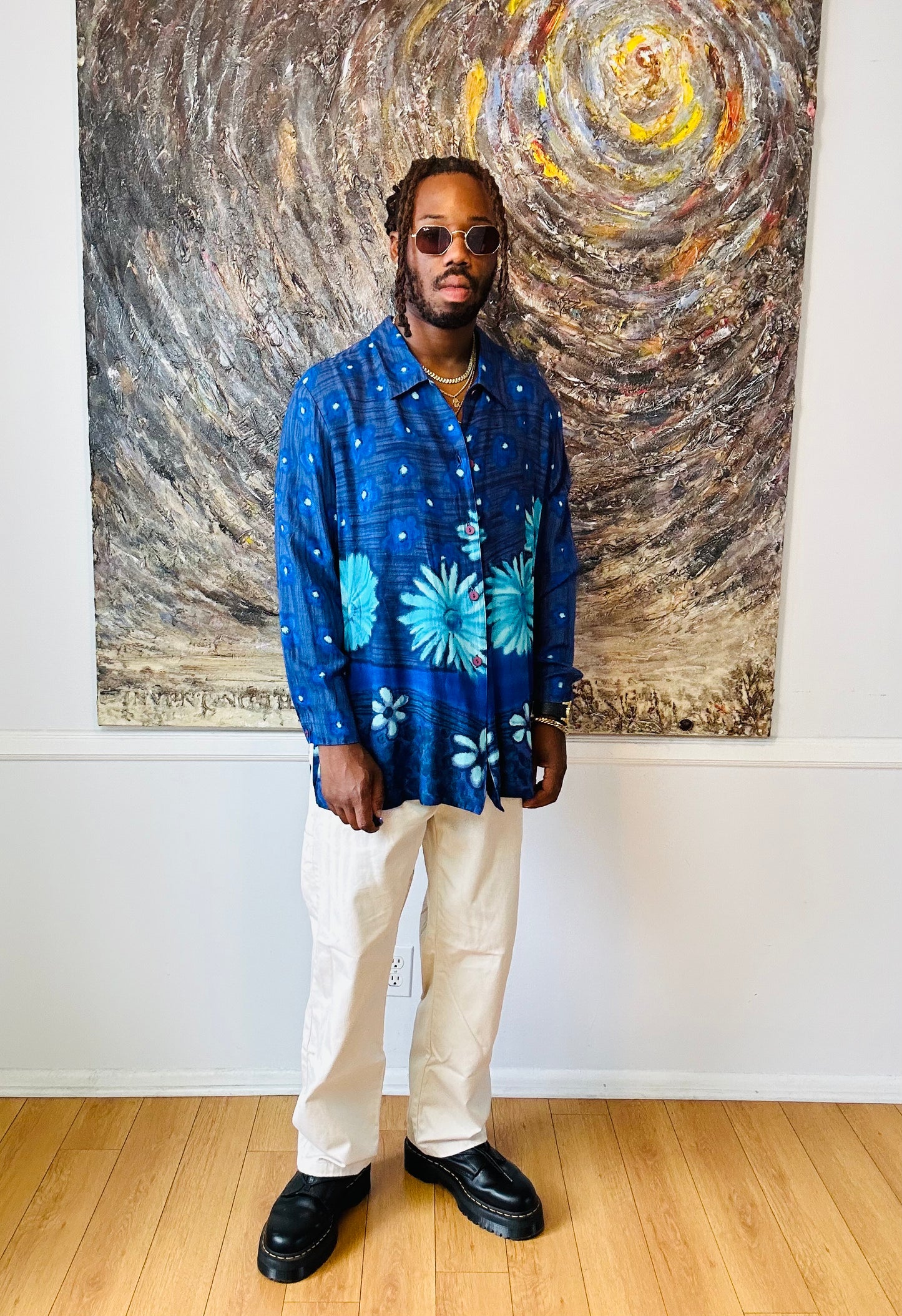 Floral Button-Up