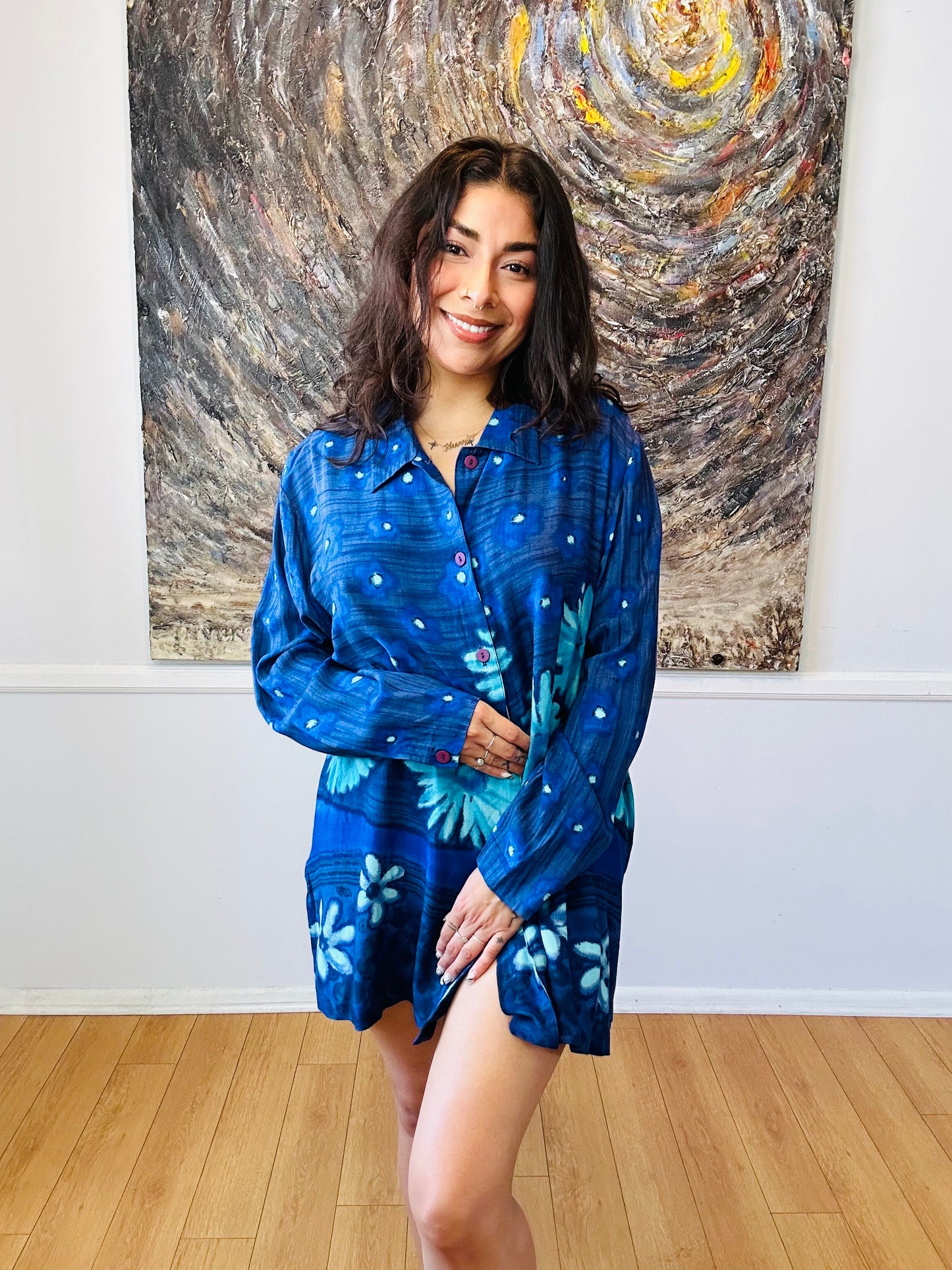 Floral Button-Up