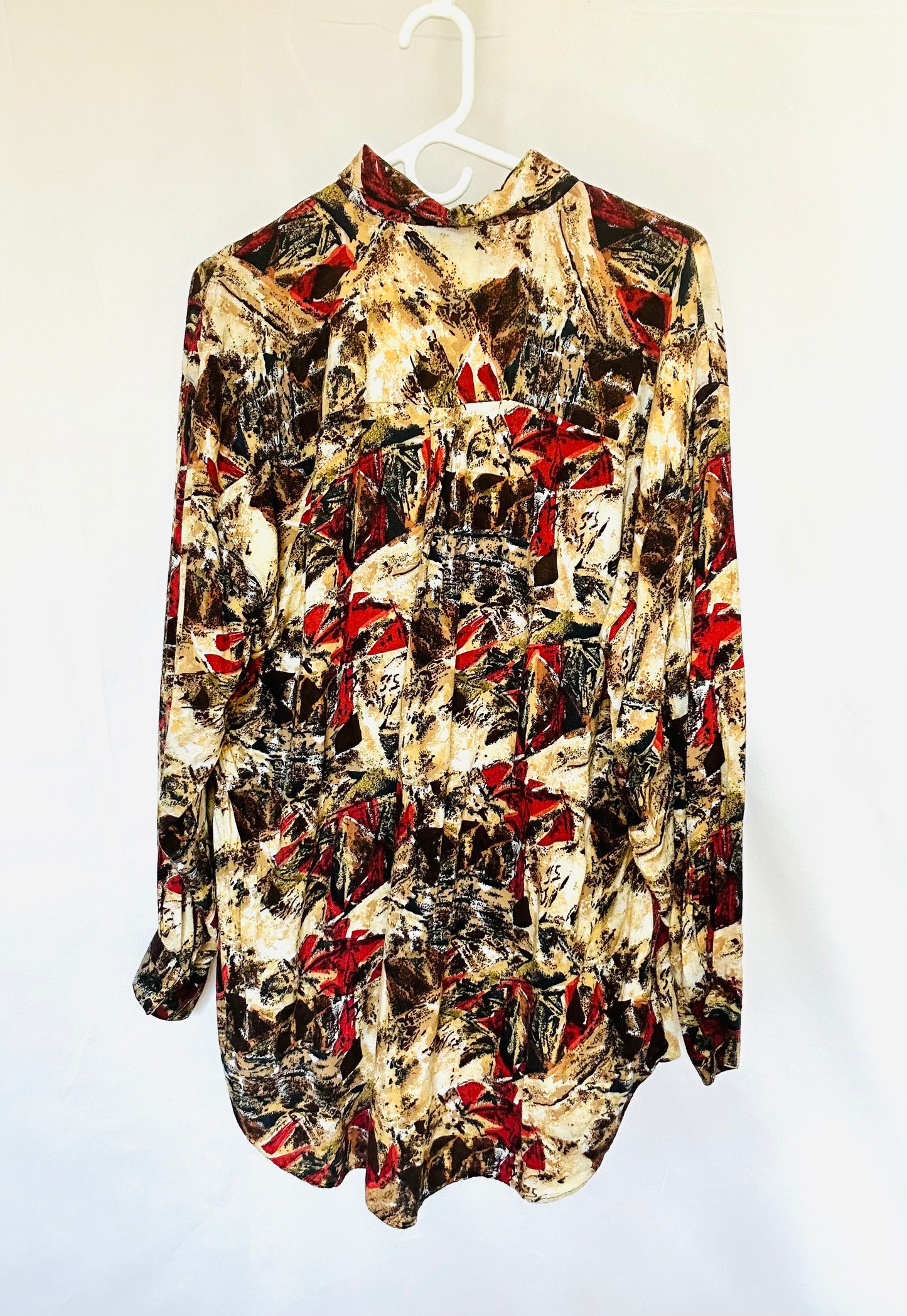 Abstract Pattern Button-Up Vintage Shirt